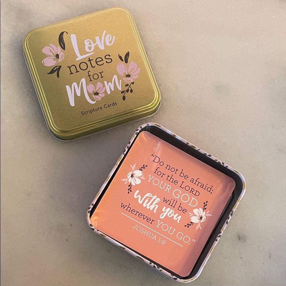 Love Notes for Mom Scripture Cards Tin NWT